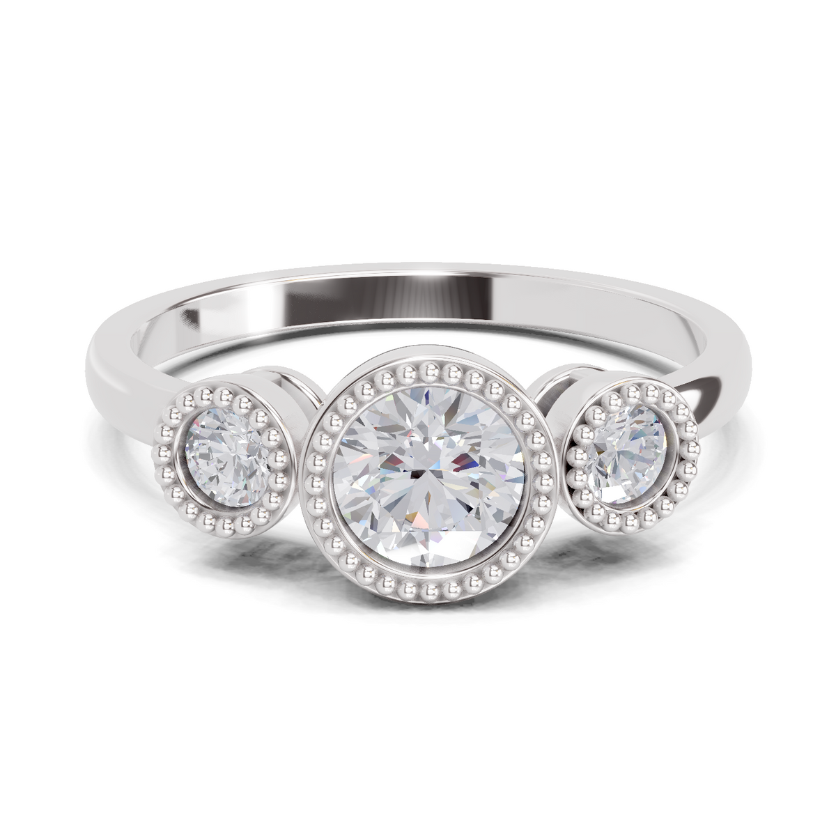 Pristine Petal Diamond Engagement Ring