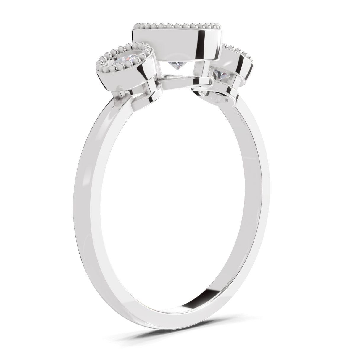 Pristine Petal Diamond Engagement Ring