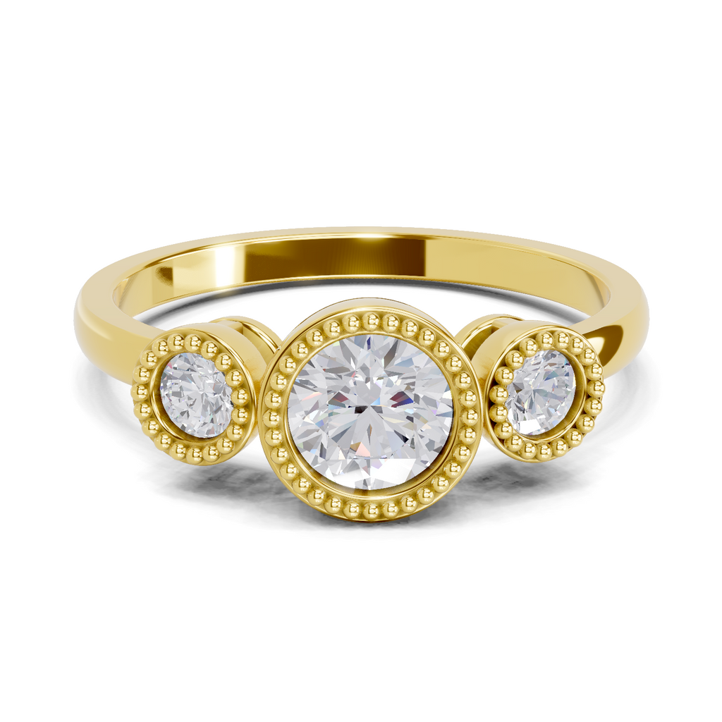 Pristine Petal Diamond Engagement Ring