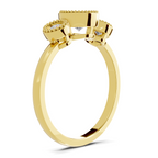 Pristine Petal Diamond Engagement Ring