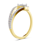 Sparkling Pear Promise Diamond Promise Ring