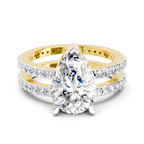 Elegant Pear Diamond Engagement Ring