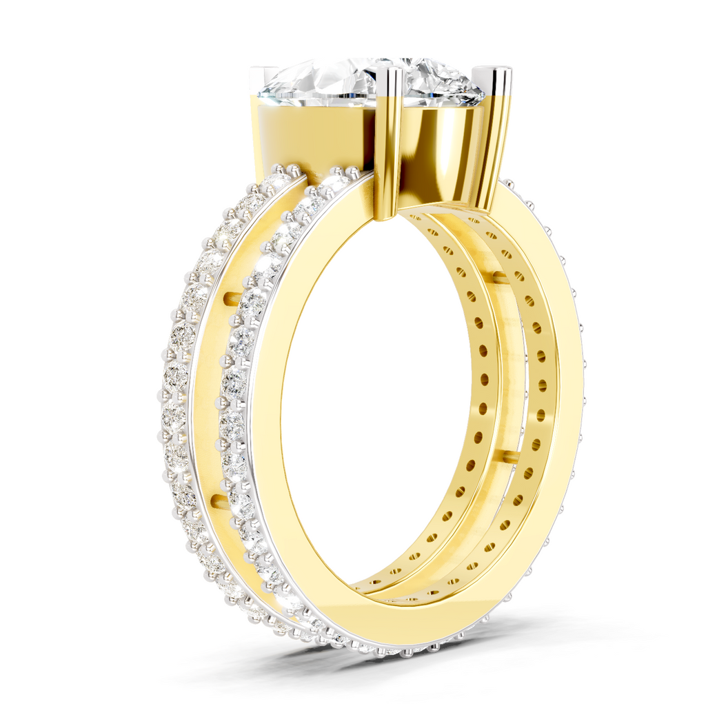 Elegant Pear Diamond Engagement Ring