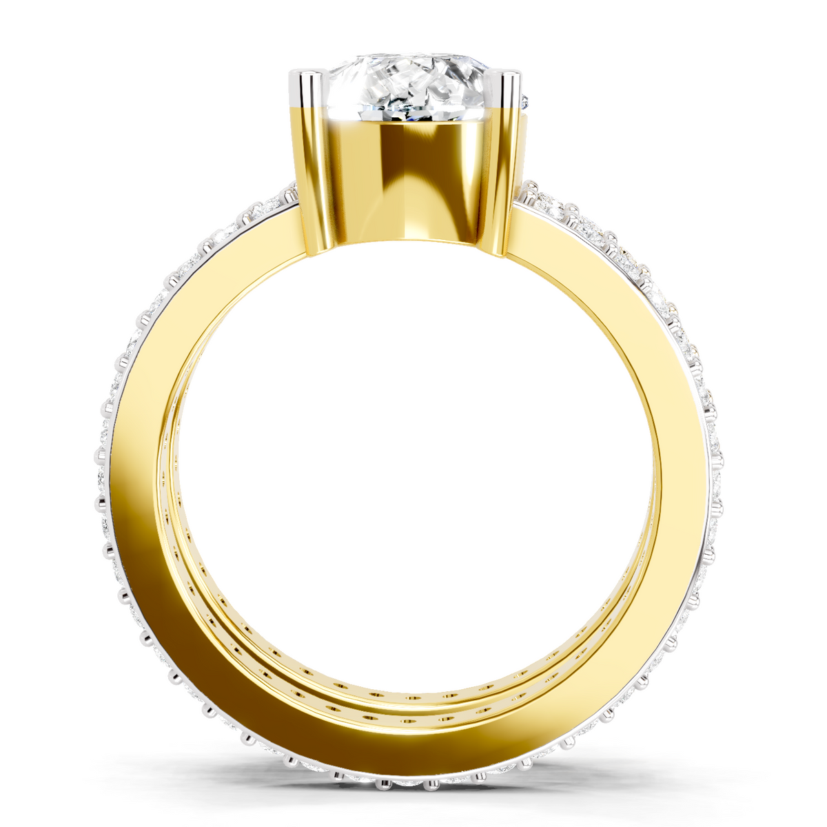 Elegant Pear Diamond Engagement Ring