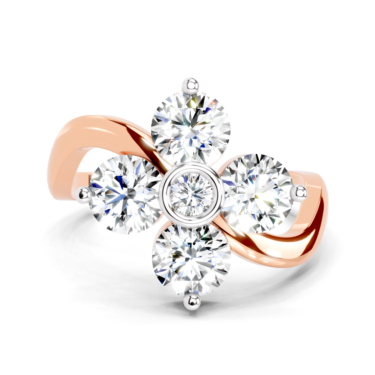 Lustrous Round Diamond Ring