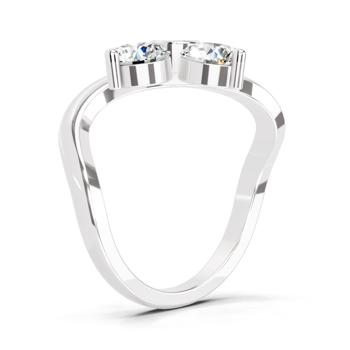 Lustrous Round Diamond Ring