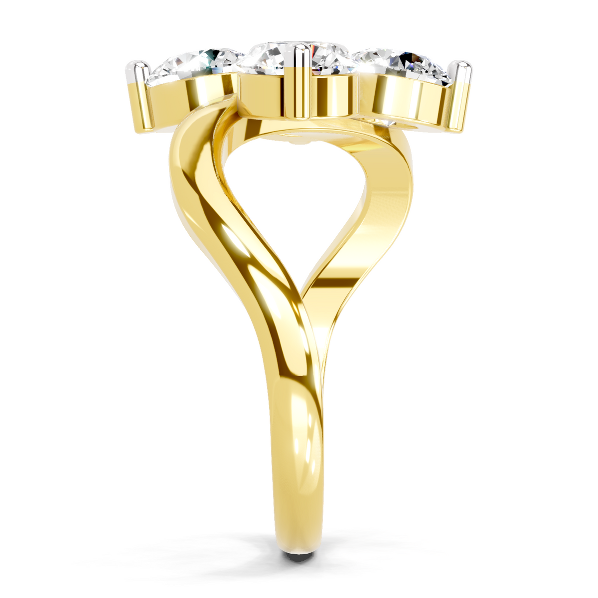 Lustrous Round Diamond Ring