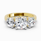 Brilliant Round Three-Stone Diamond Ring
