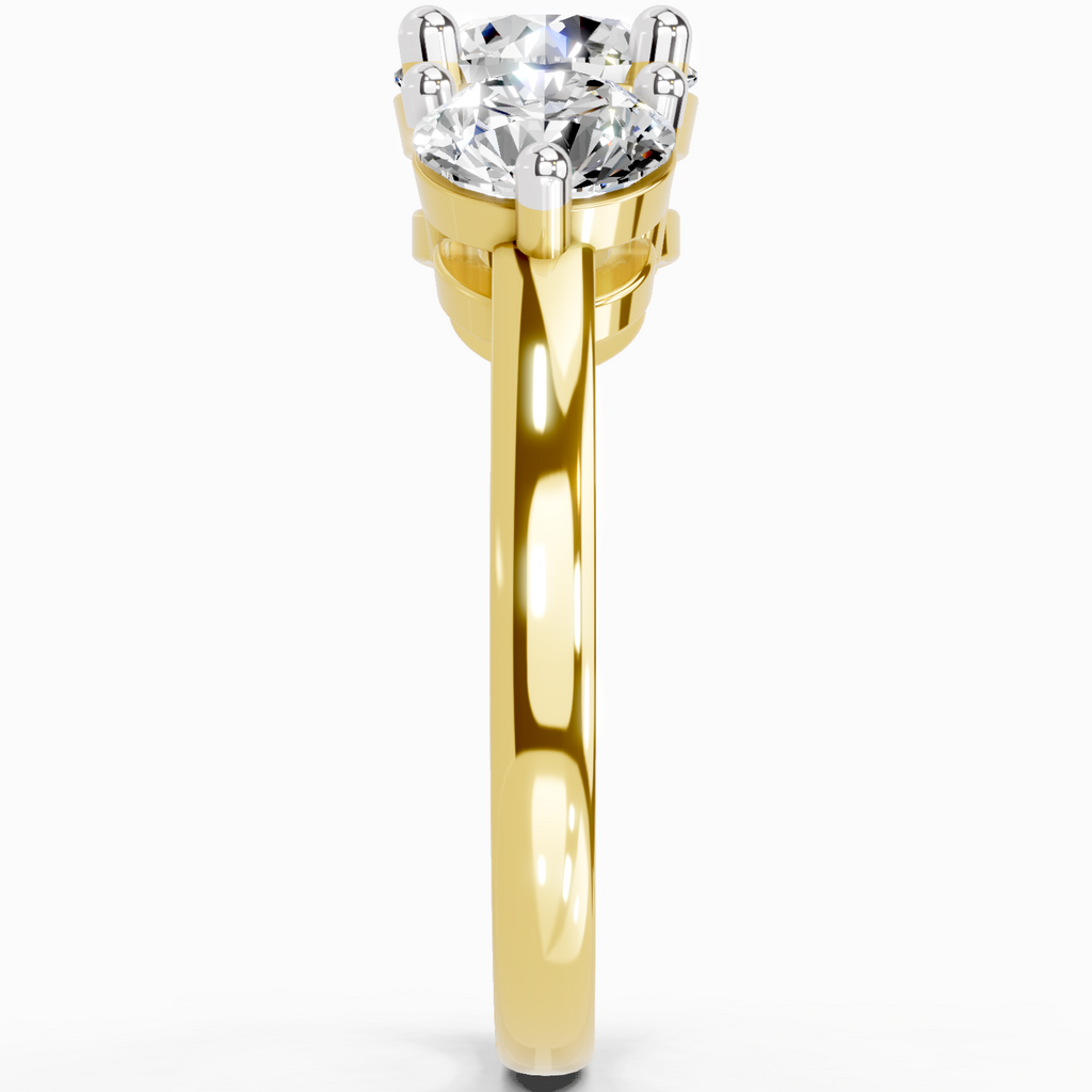 Brilliant Round Three-Stone Diamond Ring