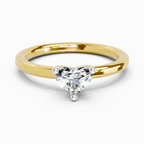 Majestic Heart Solitaire Diamond Ring