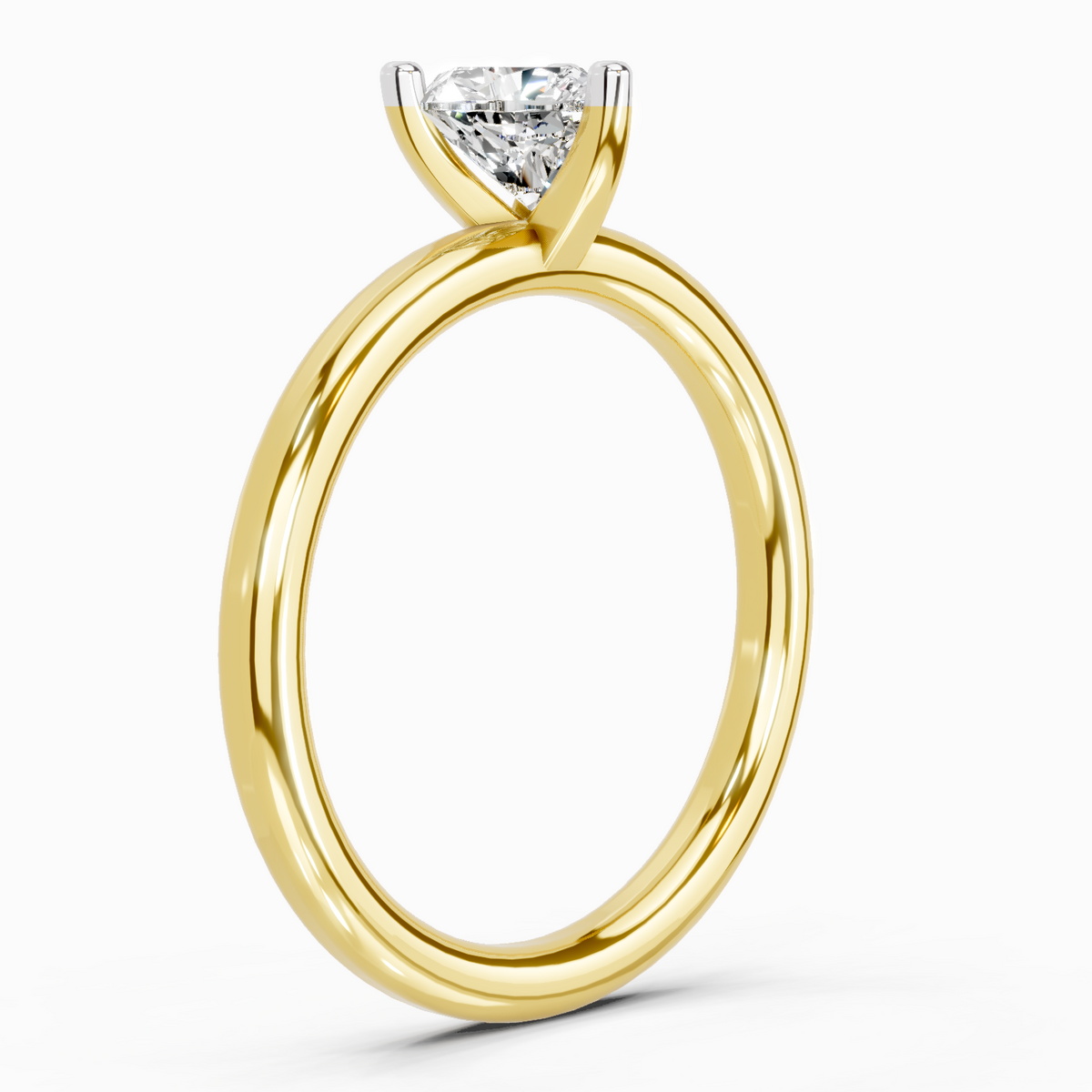 Majestic Heart Solitaire Diamond Ring