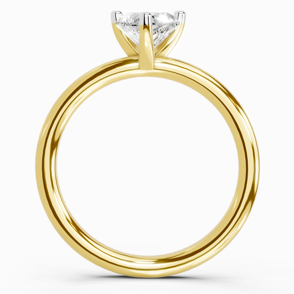 Majestic Heart Solitaire Diamond Ring