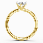 Majestic Heart Solitaire Diamond Ring