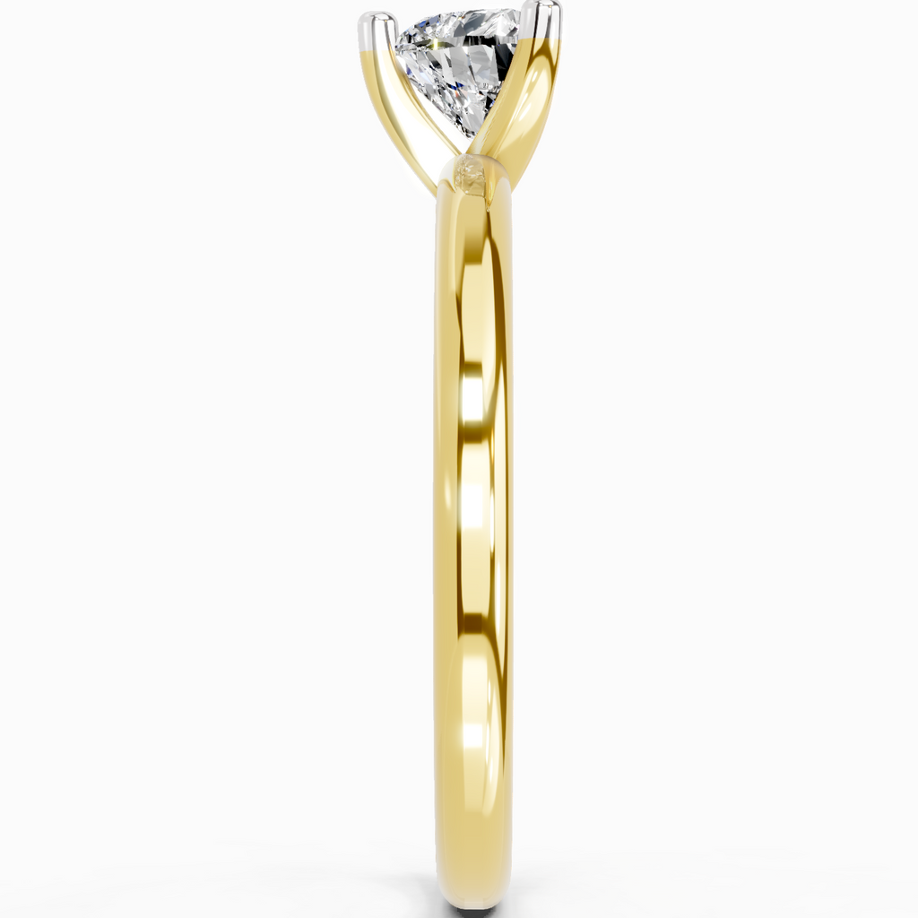 Majestic Heart Solitaire Diamond Ring