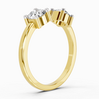 Exquisite Round Two-Stone Diamond Ring