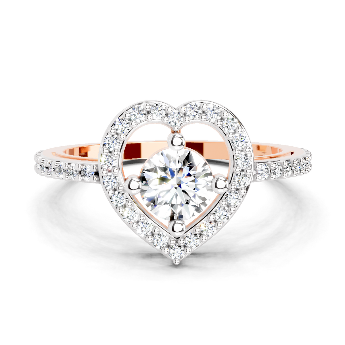 Celestial Round Halo Diamond Ring
