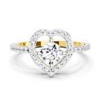 Celestial Round Halo Diamond Ring