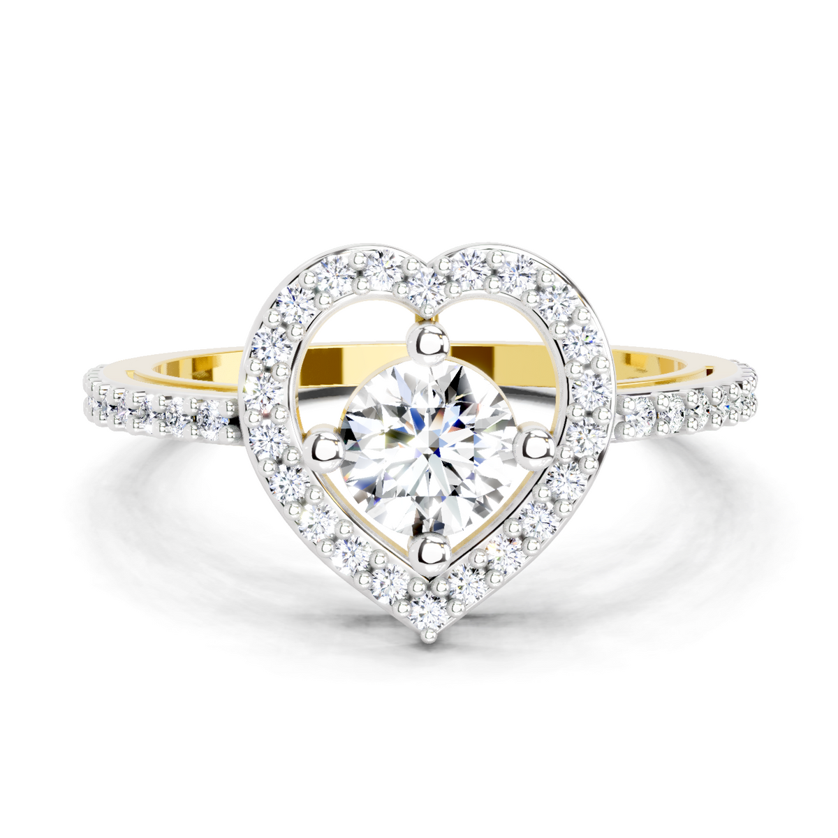 Celestial Round Halo Diamond Ring