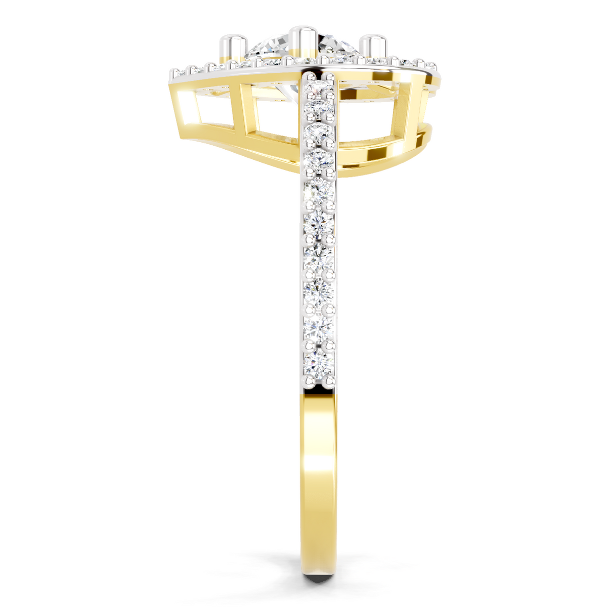 Celestial Round Halo Diamond Ring