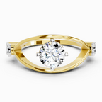 Celestial Evil Eye Solitaire Diamond Ring