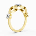 Celestial Evil Eye Solitaire Diamond Ring