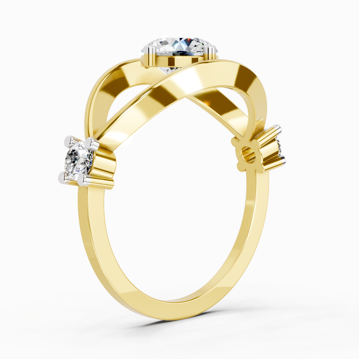 Celestial Evil Eye Solitaire Diamond Ring