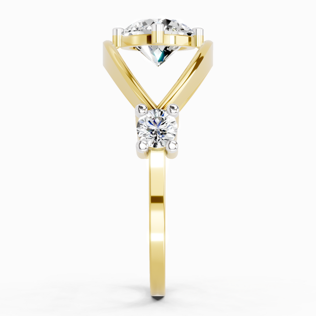 Celestial Evil Eye Solitaire Diamond Ring