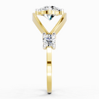 Celestial Evil Eye Solitaire Diamond Ring