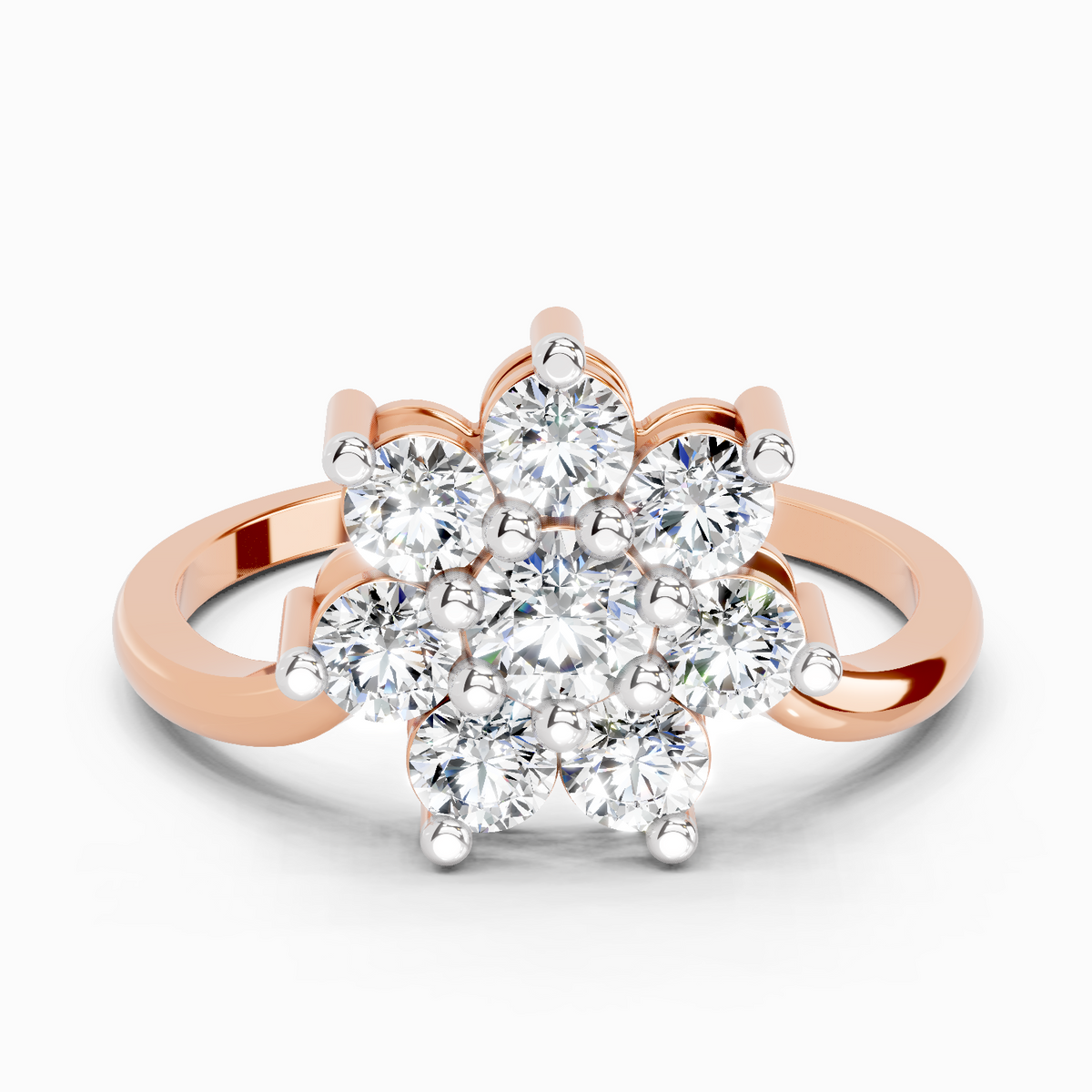 Refined Flora Diamond Engagement Ring