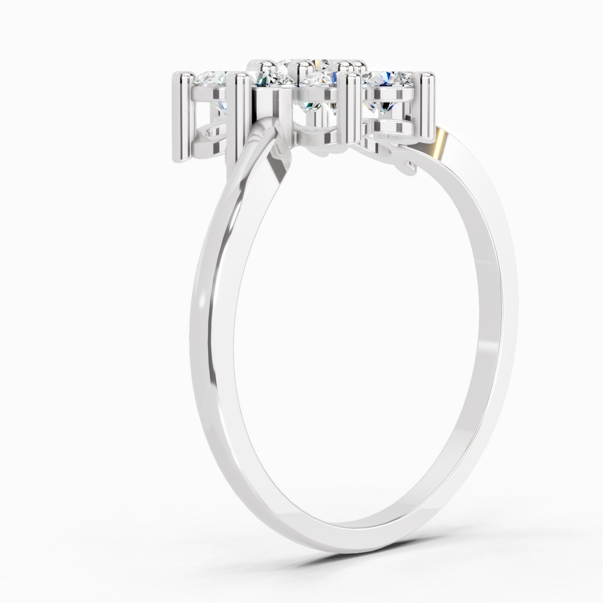 Refined Flora Diamond Engagement Ring