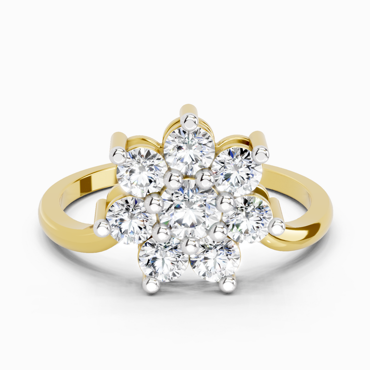 Refined Flora Diamond Engagement Ring