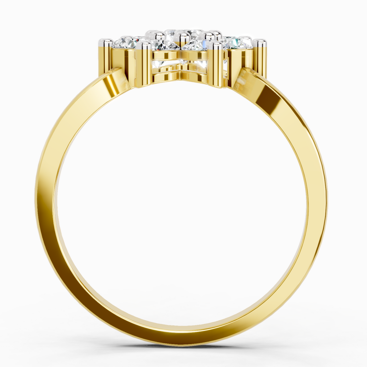Refined Flora Diamond Engagement Ring