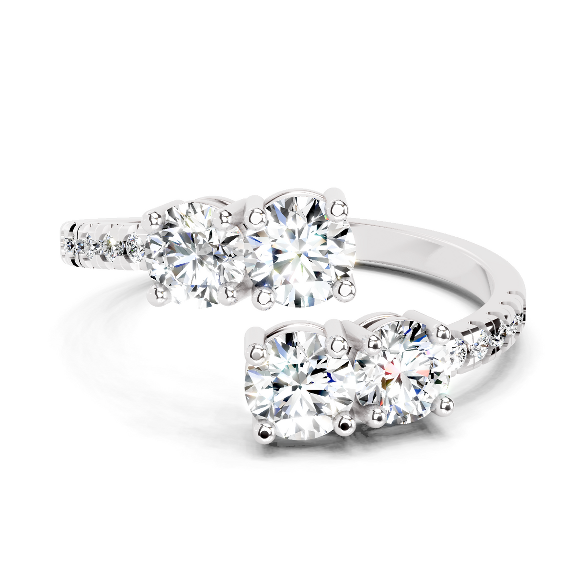 Sparkling Eternal Diamond Engagement Ring