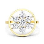 Pristine Floral Diamond Ring