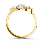 Pristine Floral Diamond Ring