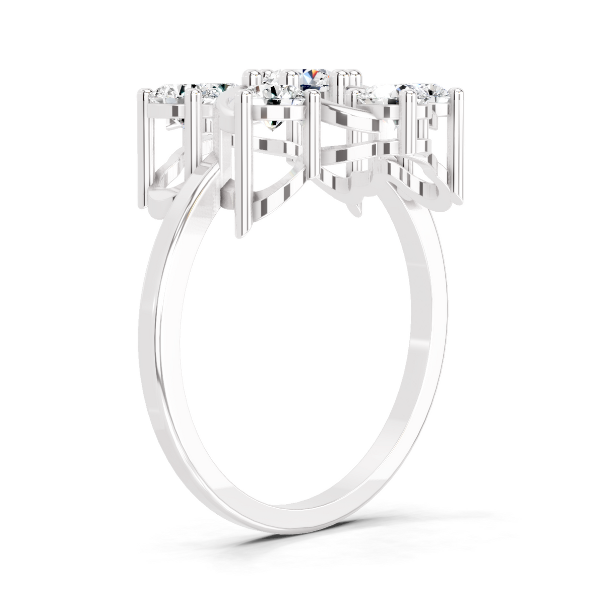 Eternal Round Swirl Diamond Ring