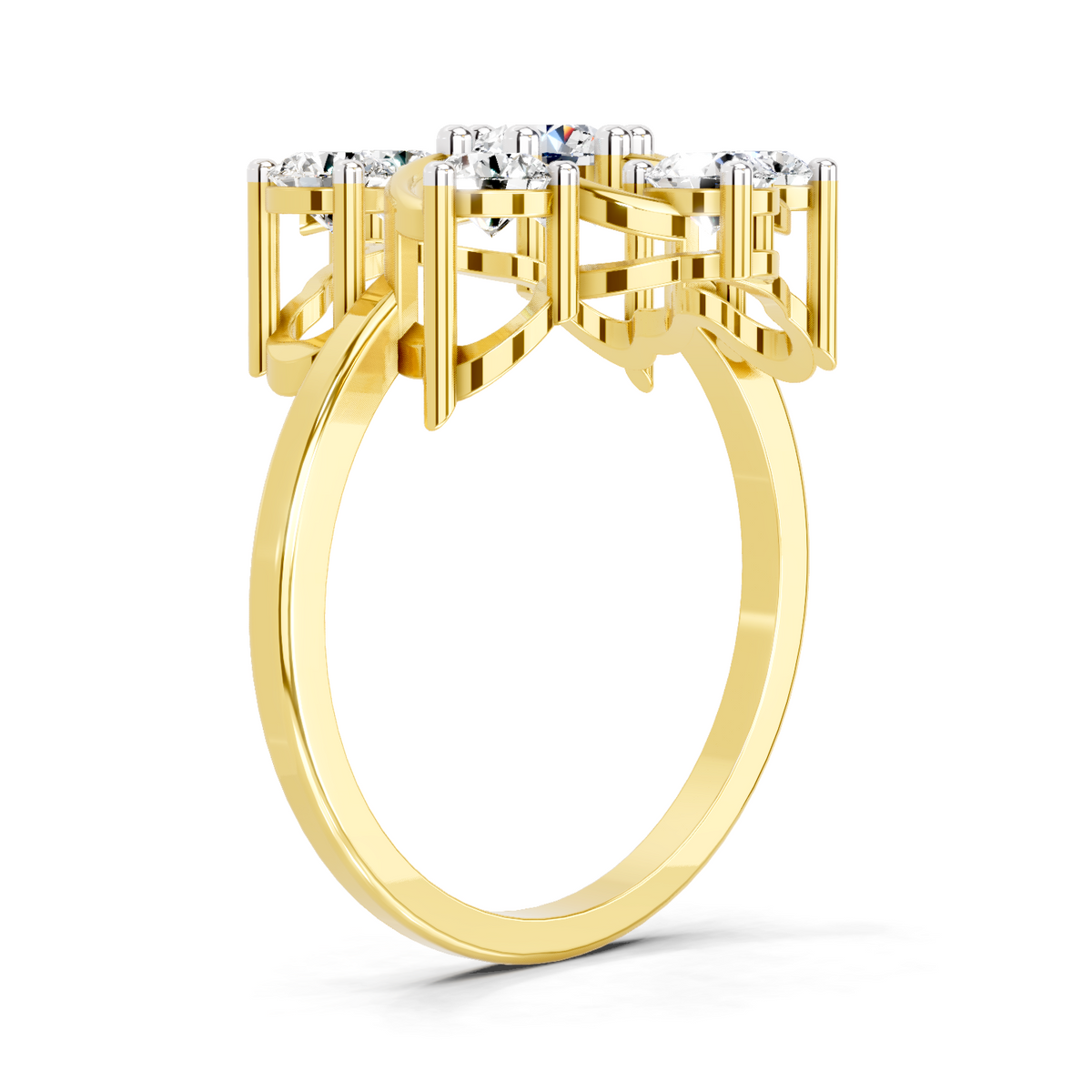 Eternal Round Swirl Diamond Ring