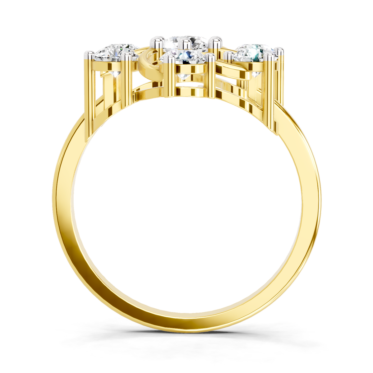 Eternal Round Swirl Diamond Ring