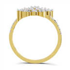 Gleaming Promise Cluster Diamond Engagement Ring
