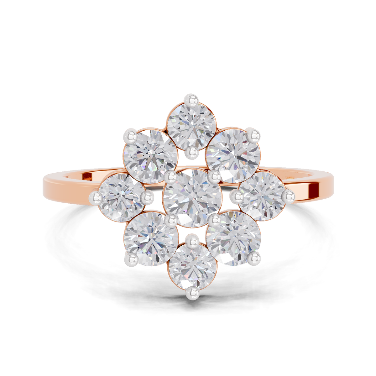 Resplendent Blossom Diamond Engagement Ring