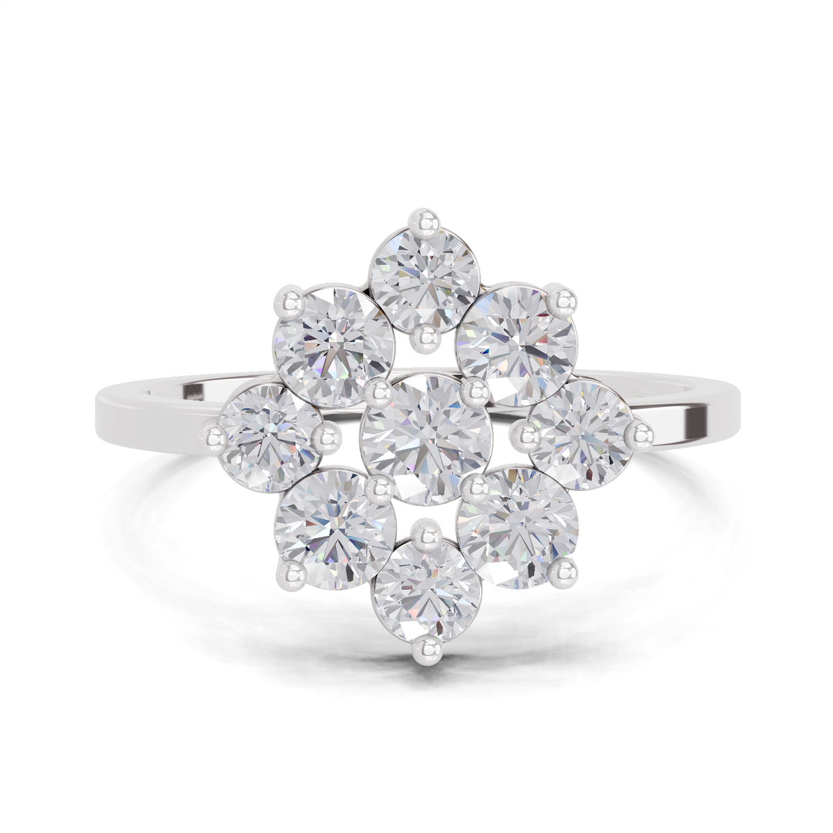 Resplendent Blossom Diamond Engagement Ring
