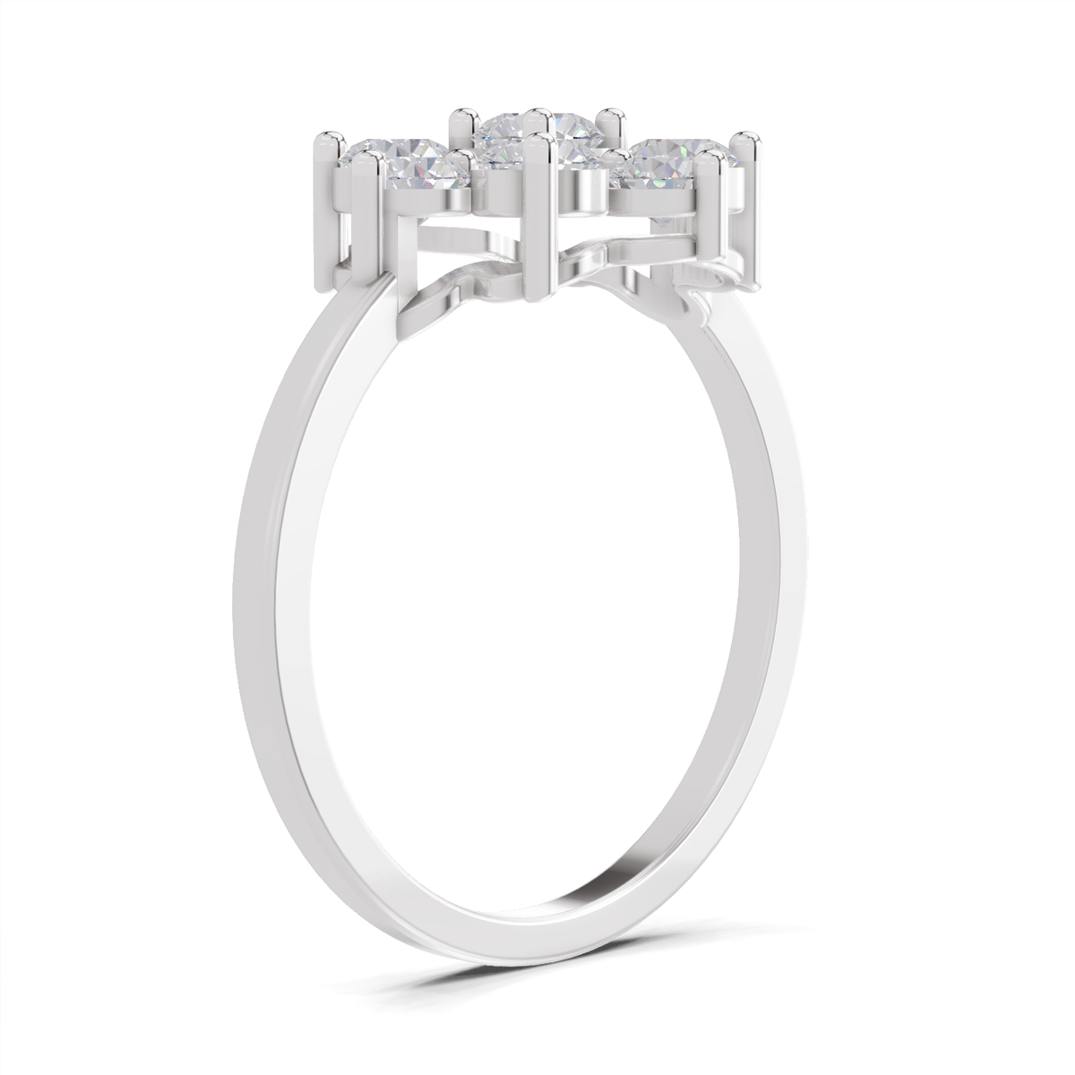 Resplendent Blossom Diamond Engagement Ring