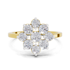 Resplendent Blossom Diamond Engagement Ring
