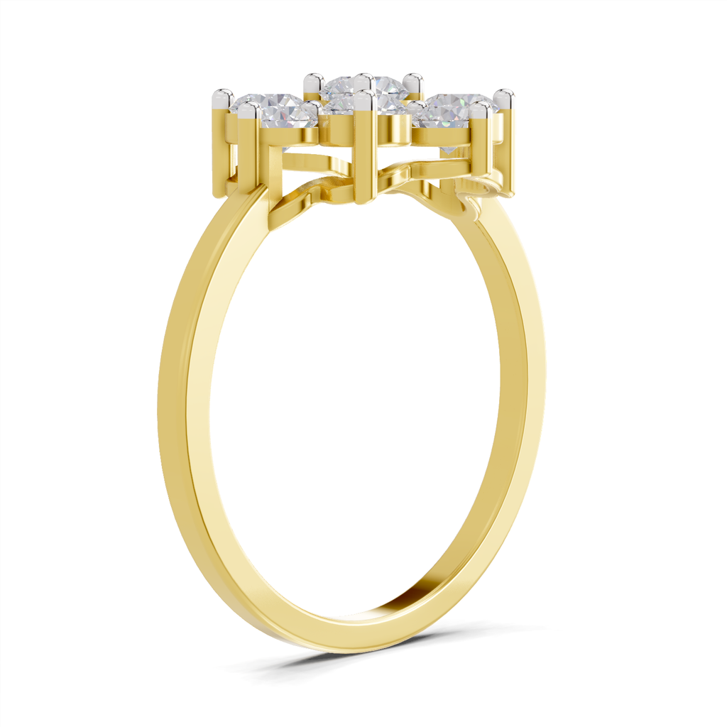 Resplendent Blossom Diamond Engagement Ring
