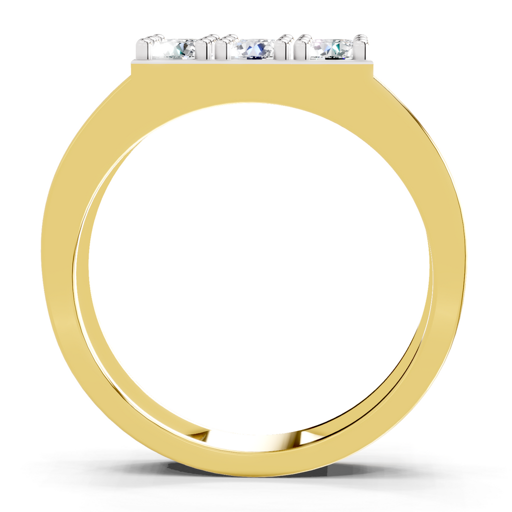 Elegant Round Cluster Diamond Ring