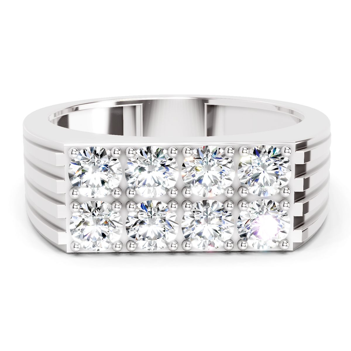 Regal Round Cluster Diamond Ring
