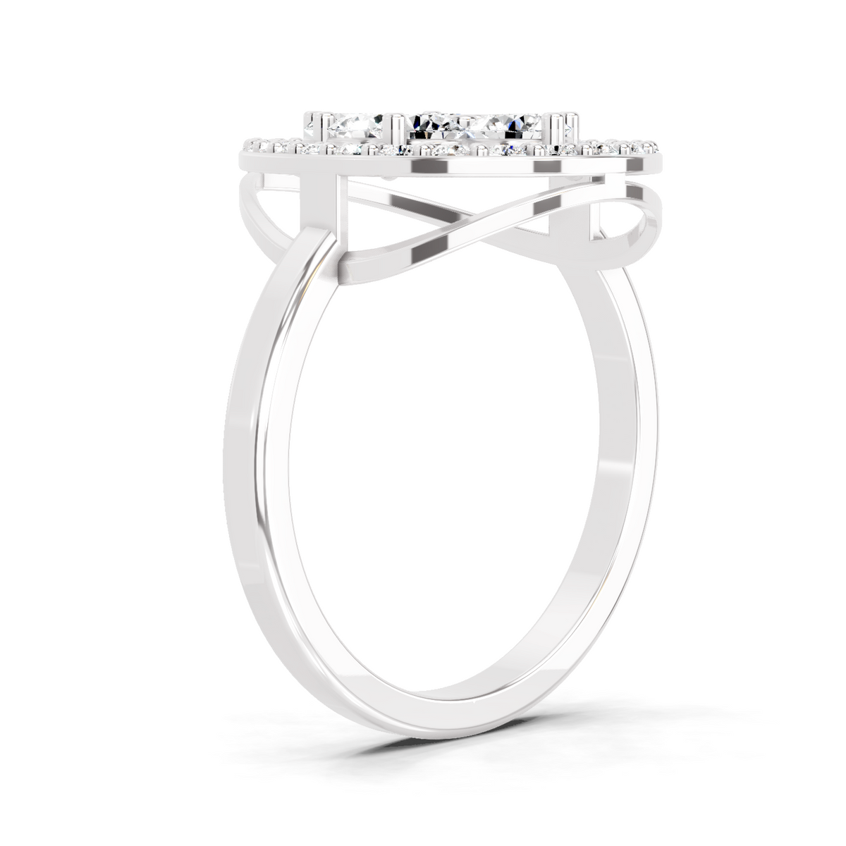 Resplendent Round Cluster Diamond Ring