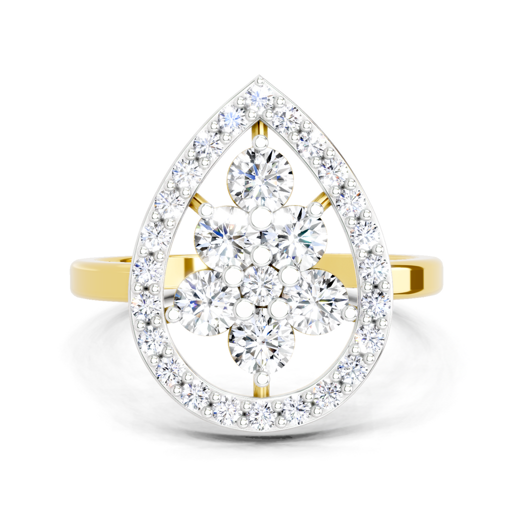 Resplendent Round Cluster Diamond Ring