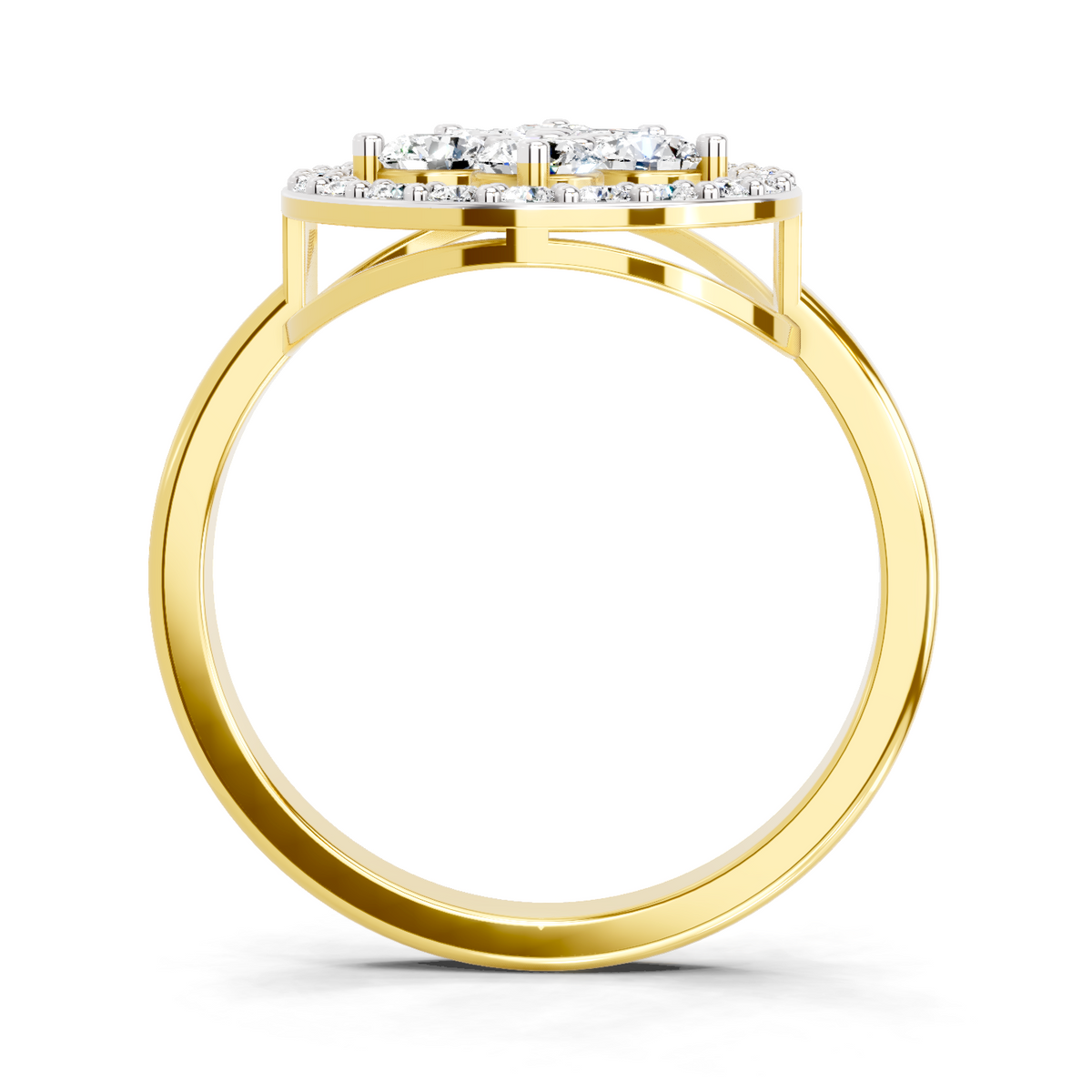 Resplendent Round Cluster Diamond Ring