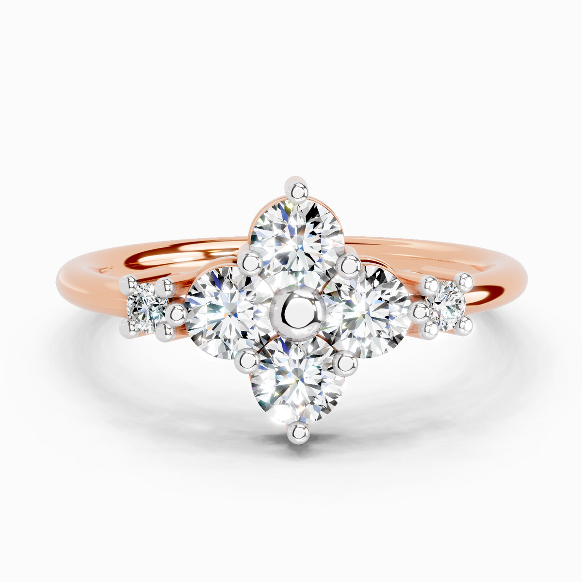 Elegant Cluster Diamond Ring